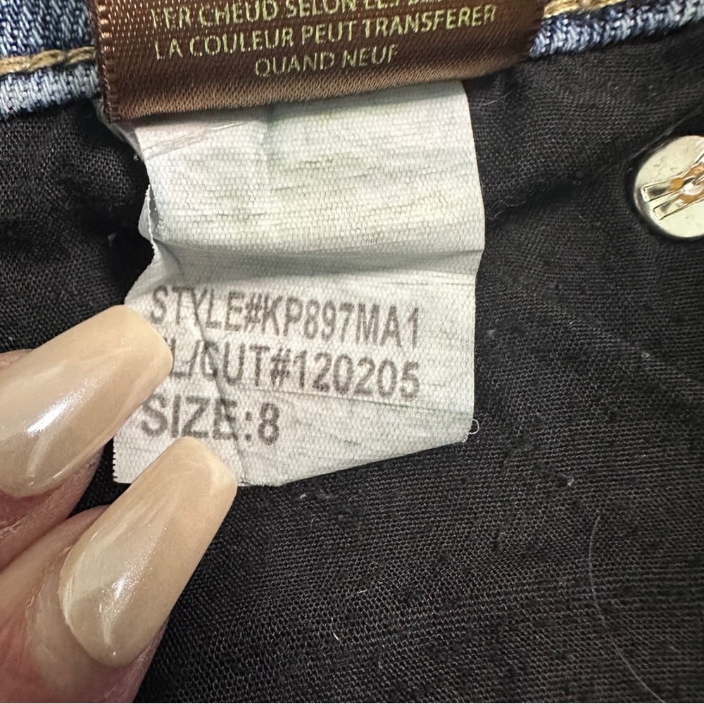 Chico's So Slimming Girlfriend Crop Jeans Dark Wash Size 0.5 (US 6) - Picture 5 of 5